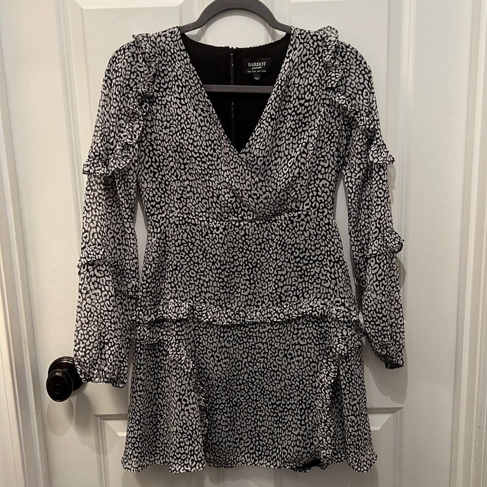 Leopard print bardot dress!!